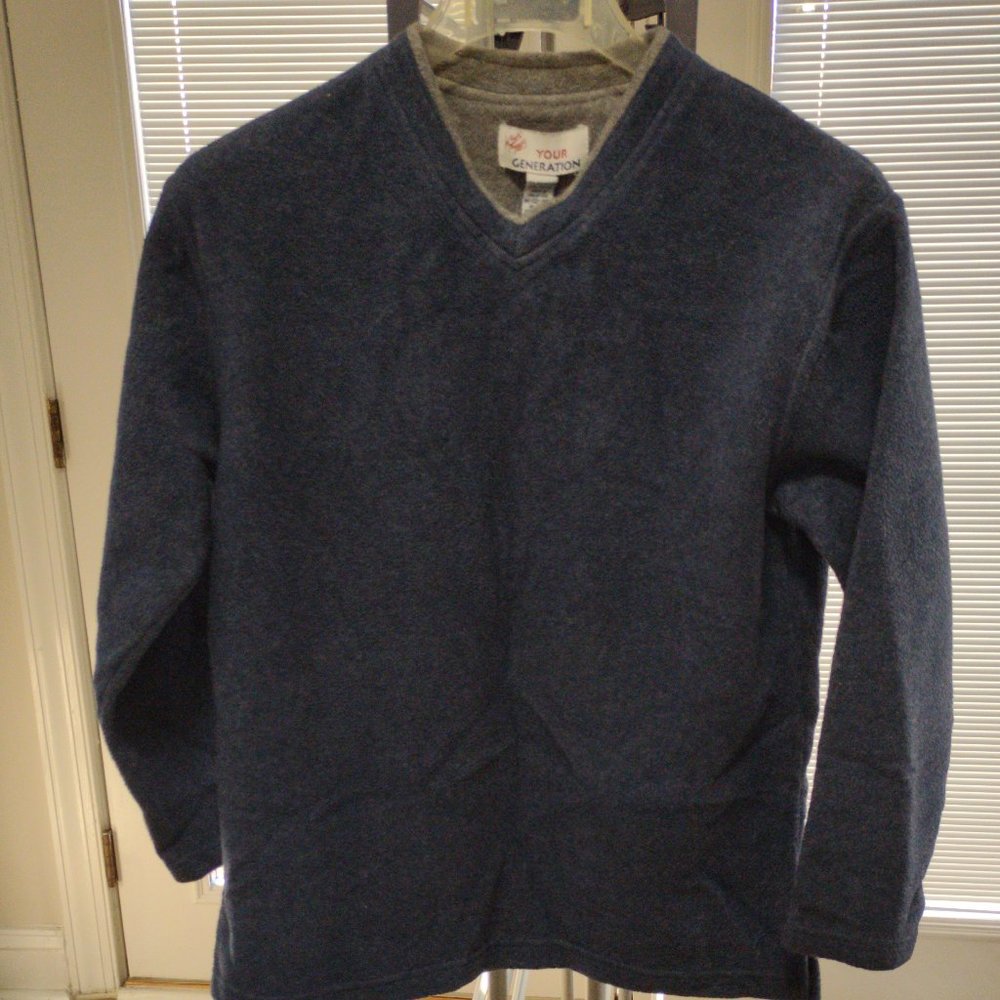 Size S-M Lord and Taylor Blue V-Neck Sweater